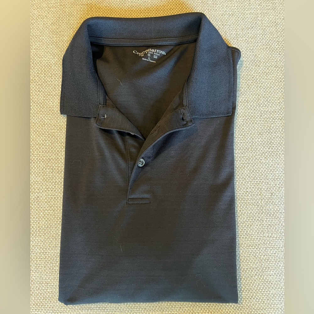 Men’s Croft & Barrow black cool and dry polo shirt